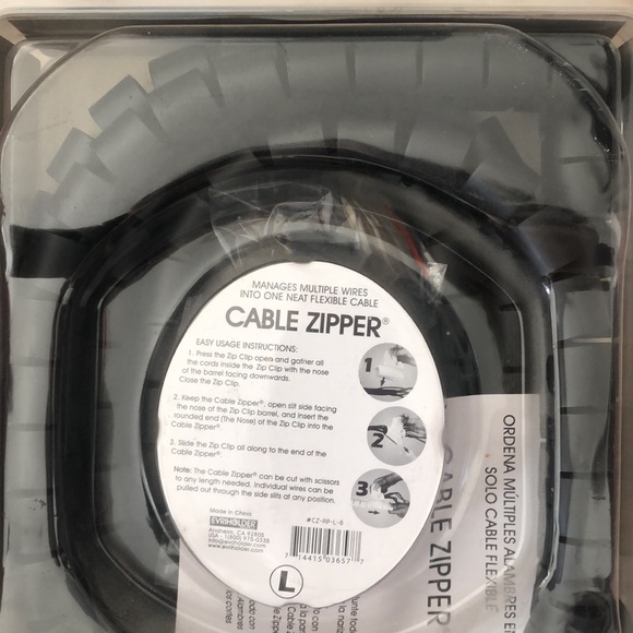 Cable zipperManages multiple wires into 18 flexible cable - Picture 3 of 3